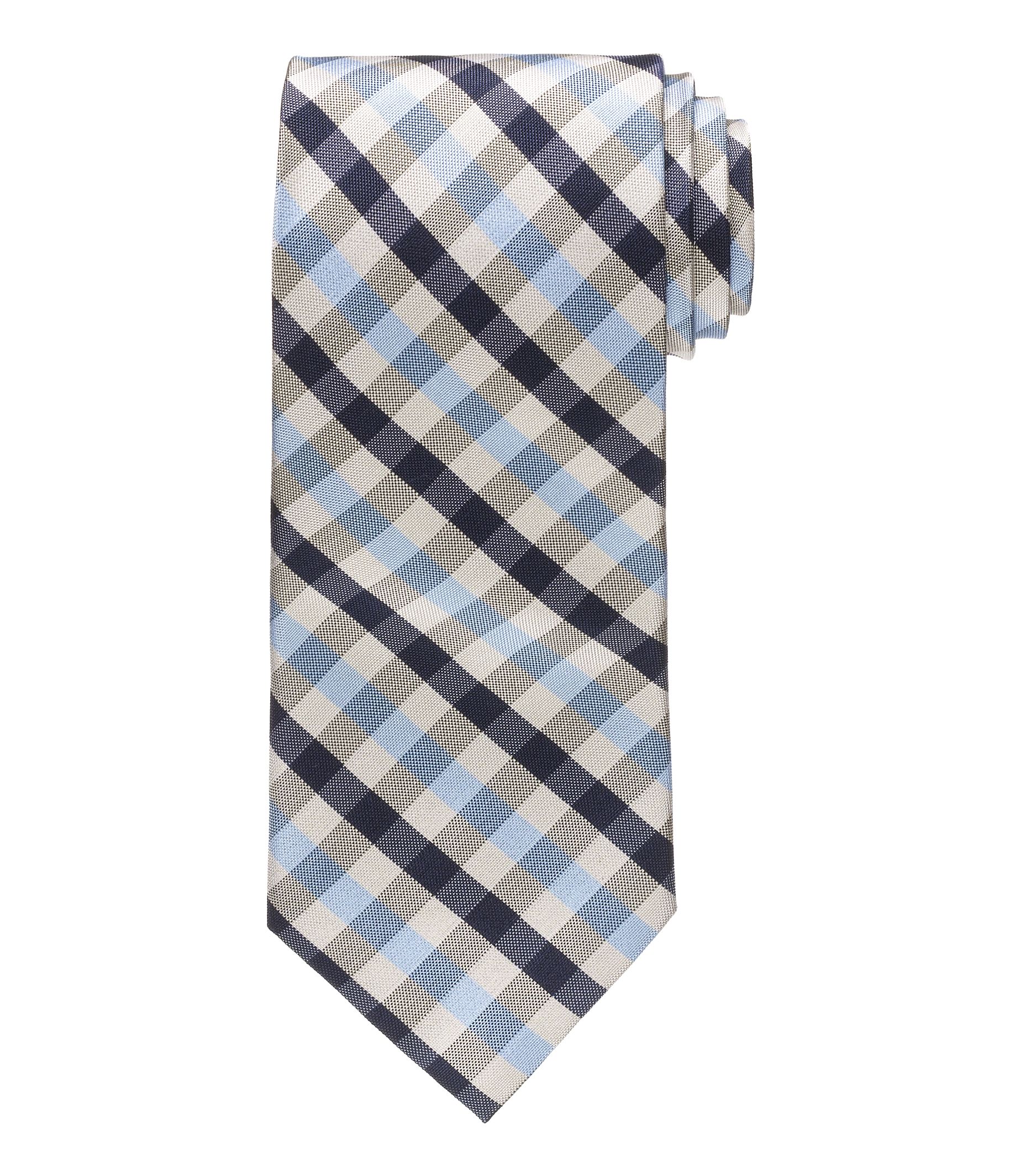 Executive Cream Plaid Tie