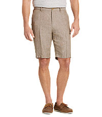 Reserve Collection Traditional Fit Linen Flat Front Short