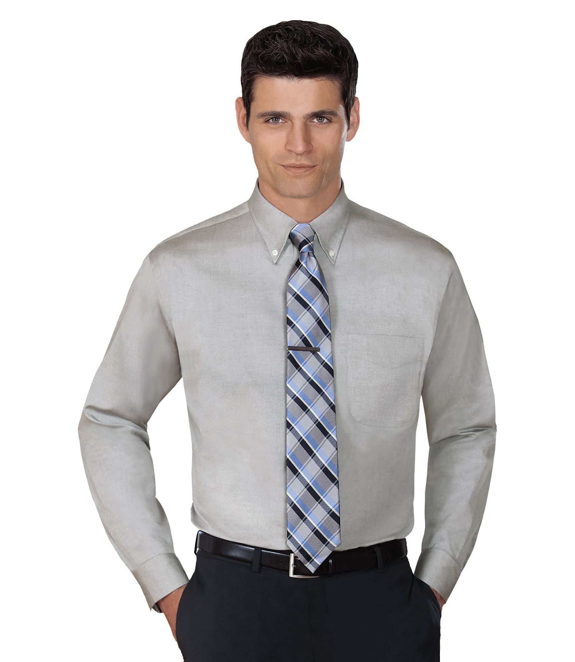 Pinpoint Oxford Buttondown Collar Dress Shirt Big or Tall- Buy 1, Get 2nd 25% OFF, 3rd FREE!