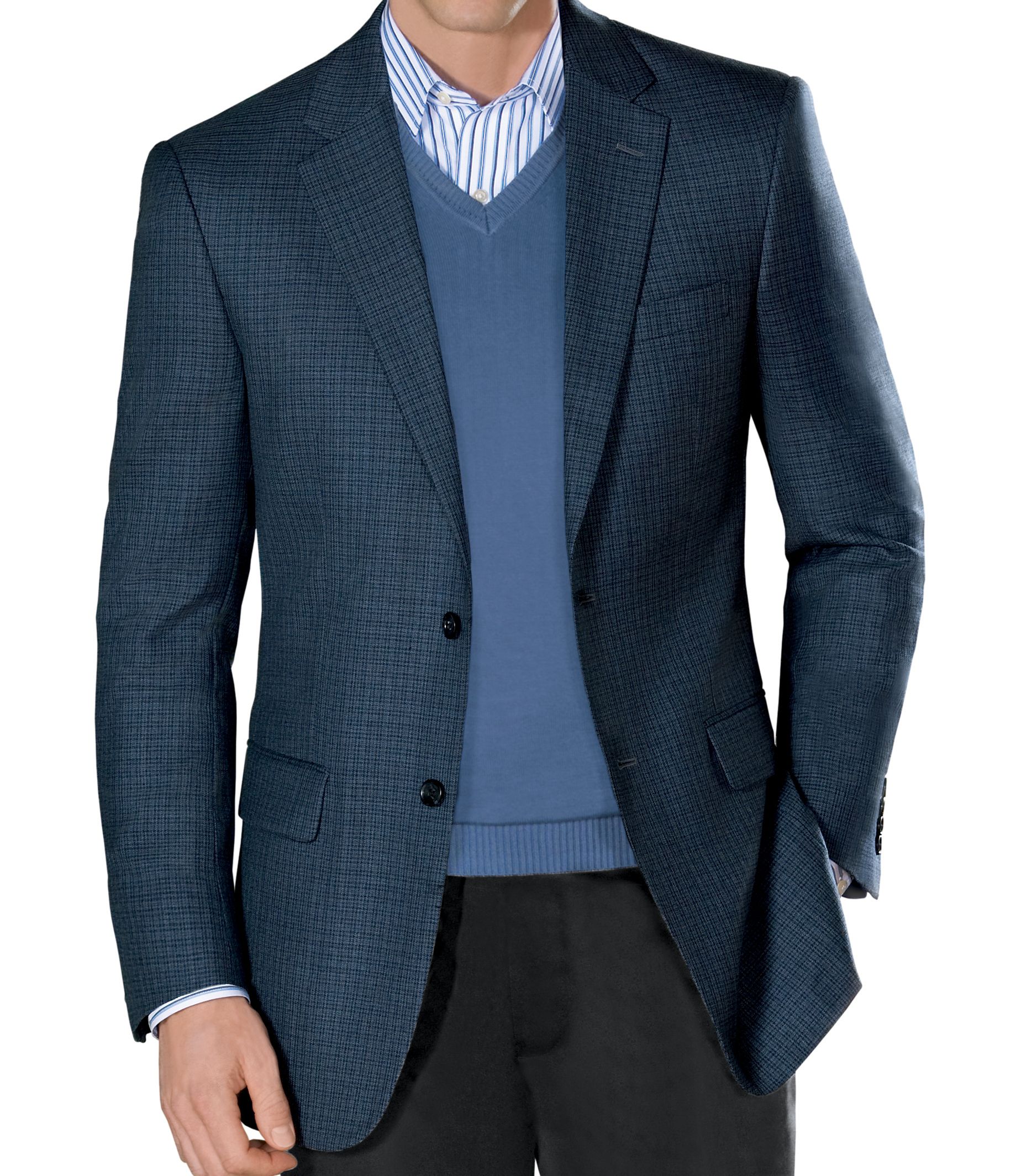 Traveler Tailored Fit 2-Button Sportcoat Extended Size