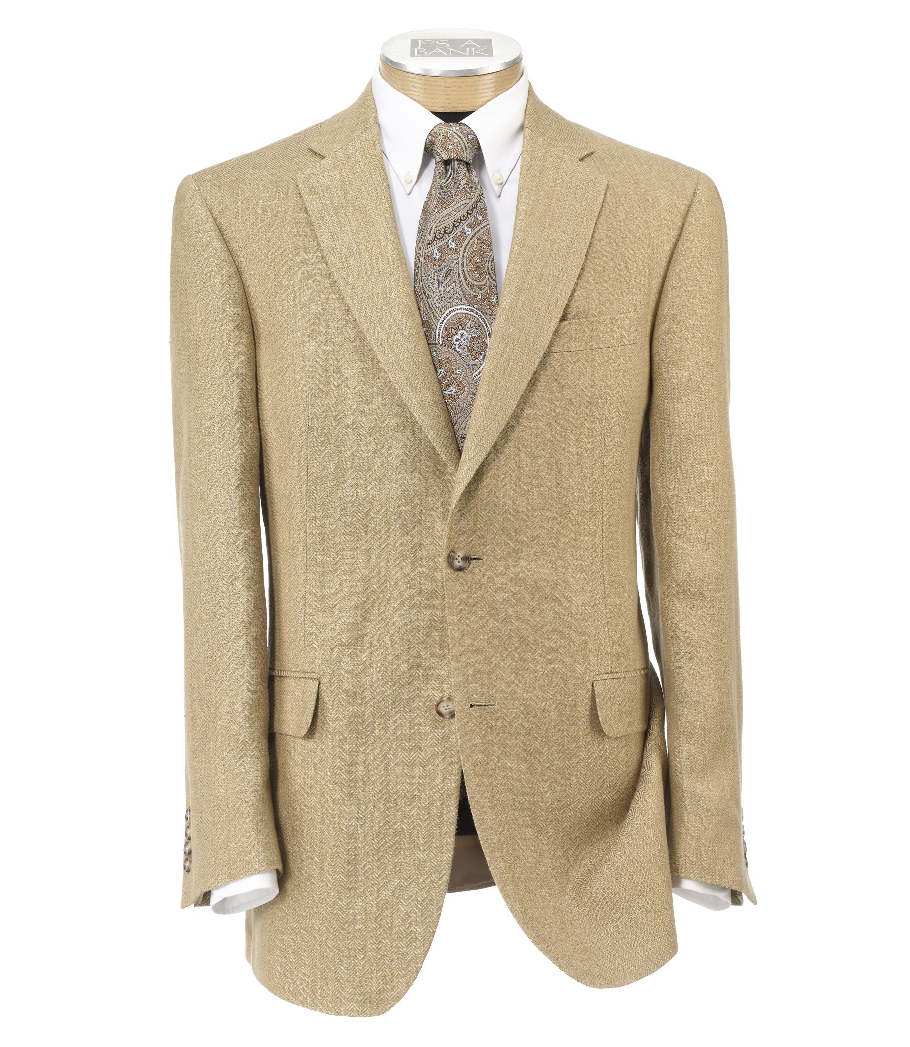 Tropical Blend Tailored Fit 2-Button Linen/Silk Sportcoat