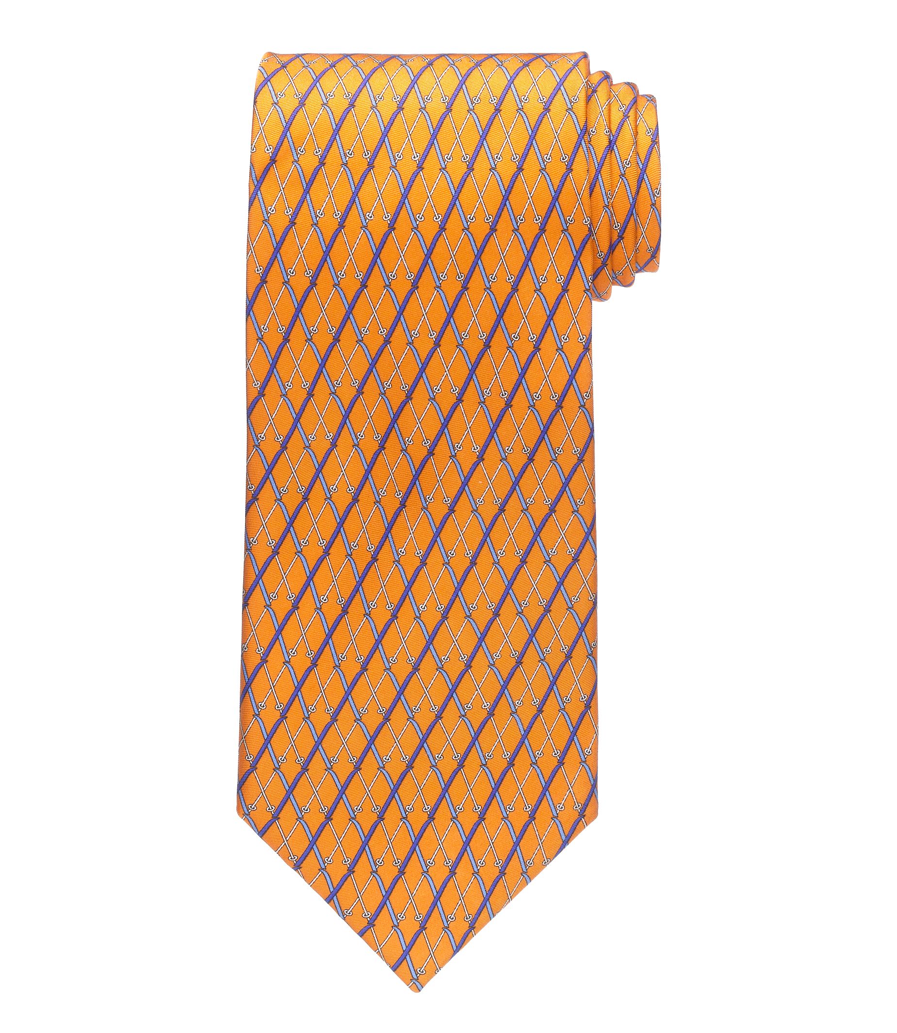 Conversational Patterned Skis Tie