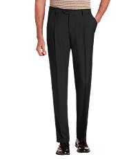 Traveler Performance Traditional Fit Pleated Front Pants - Big & Tall