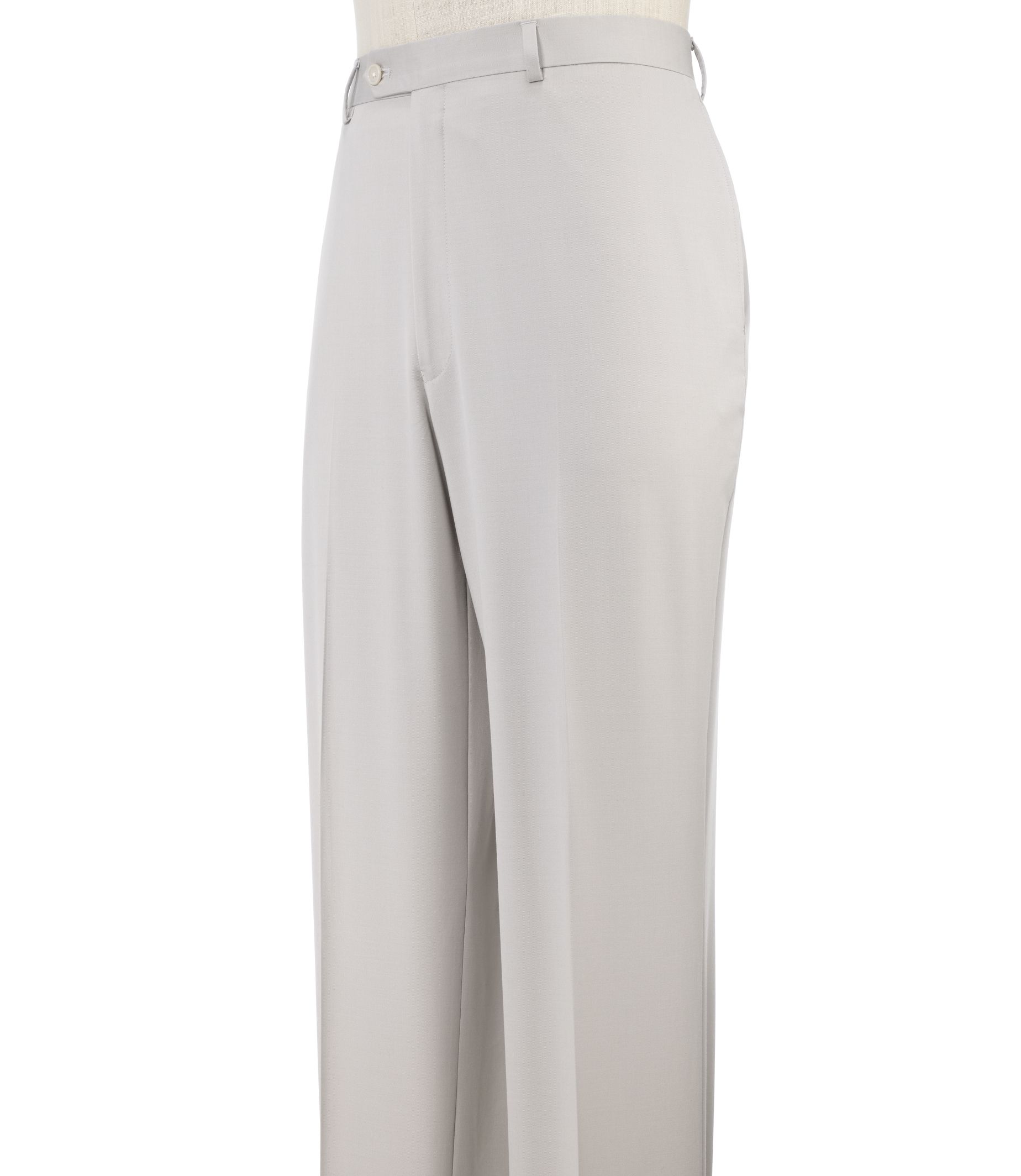 NEW Executive Cotton/Wool Plain Front Trousers Extended Sizes