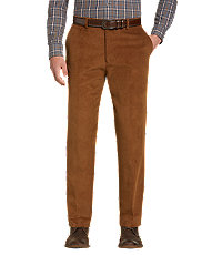 Reserve Collection Tailored Fit Flat Front Corduroy Dress Pants