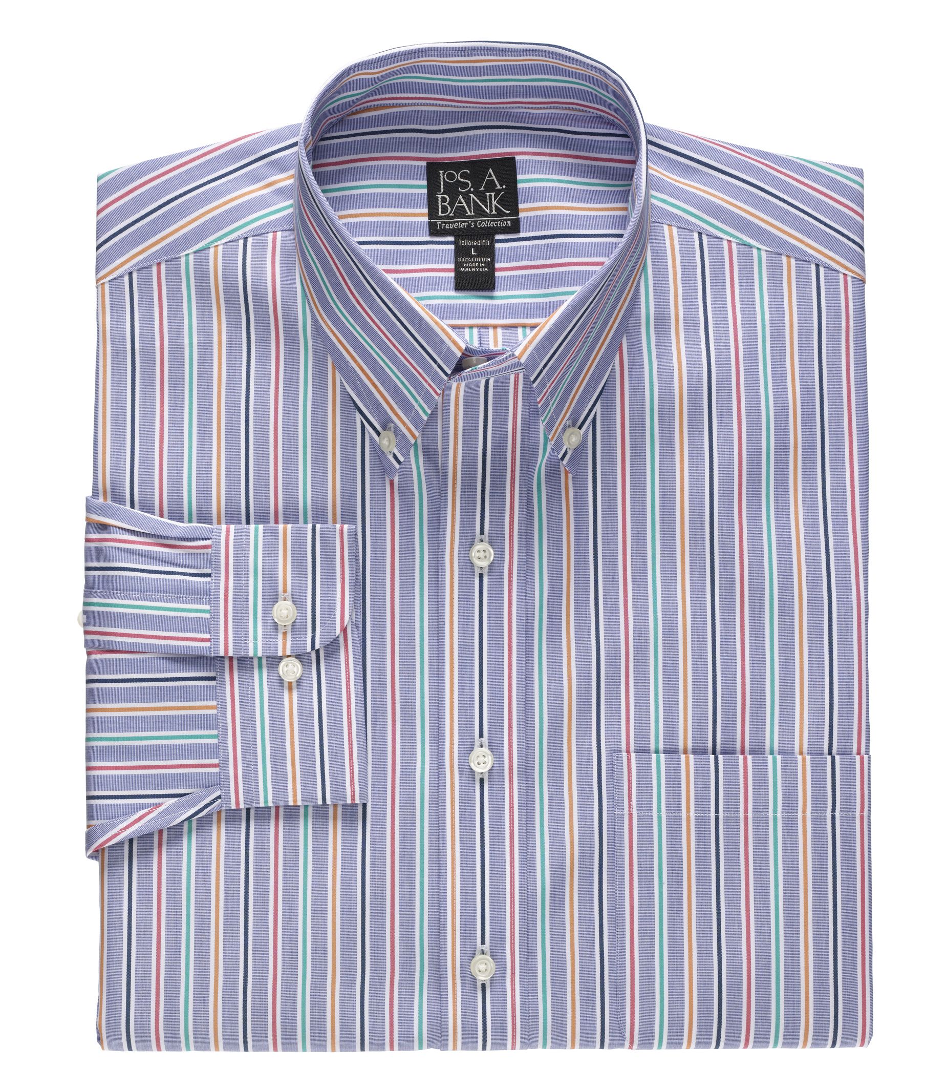 Traveler Long Sleeve ButtonDown Collar Sportshirt