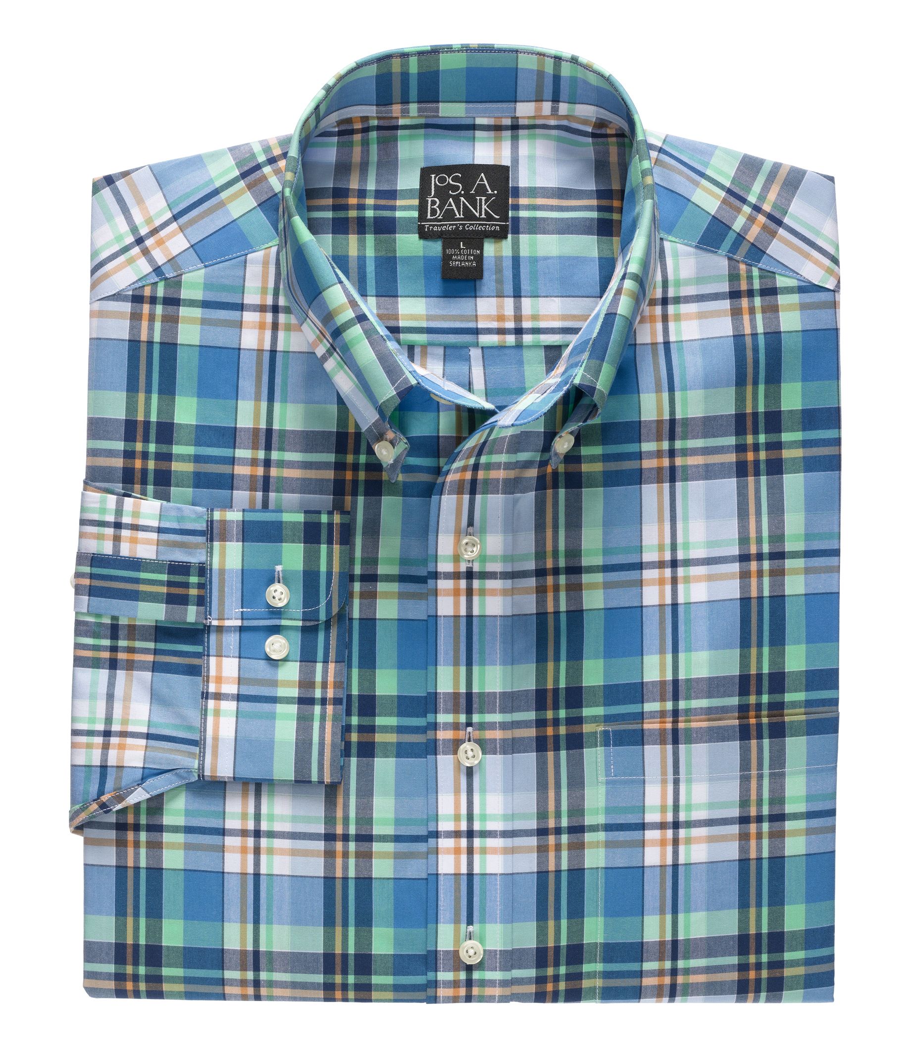 Traveler Long Sleeve ButtonDown Collar Sportshirt