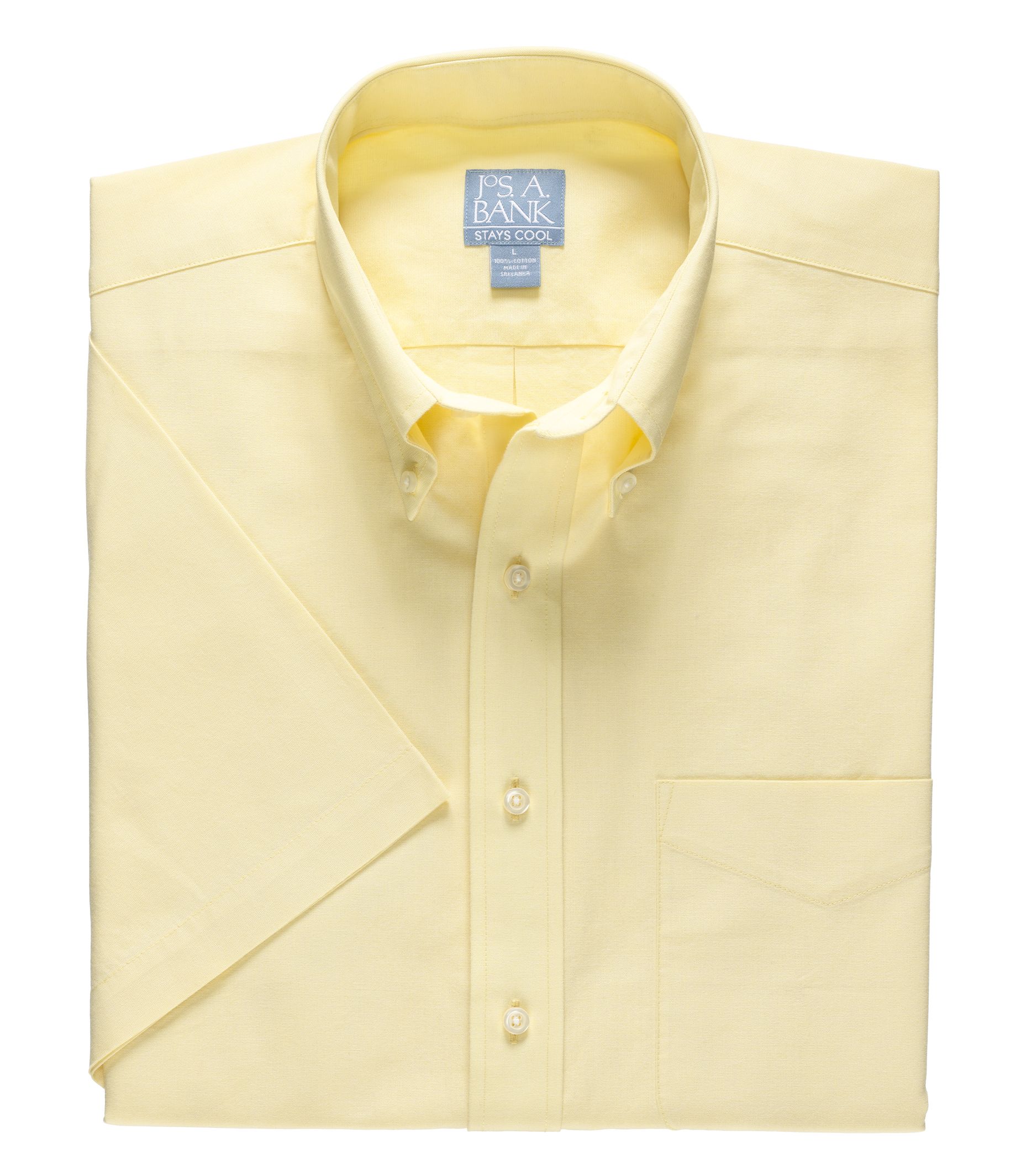 Stays Cool Short Sleeve Chambray Sportshirt