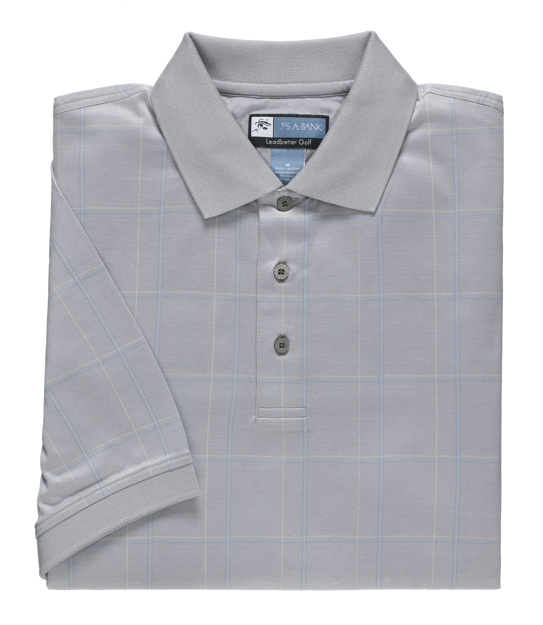 David Leadbetter Stays Cool Pattern Polo Big/Tall