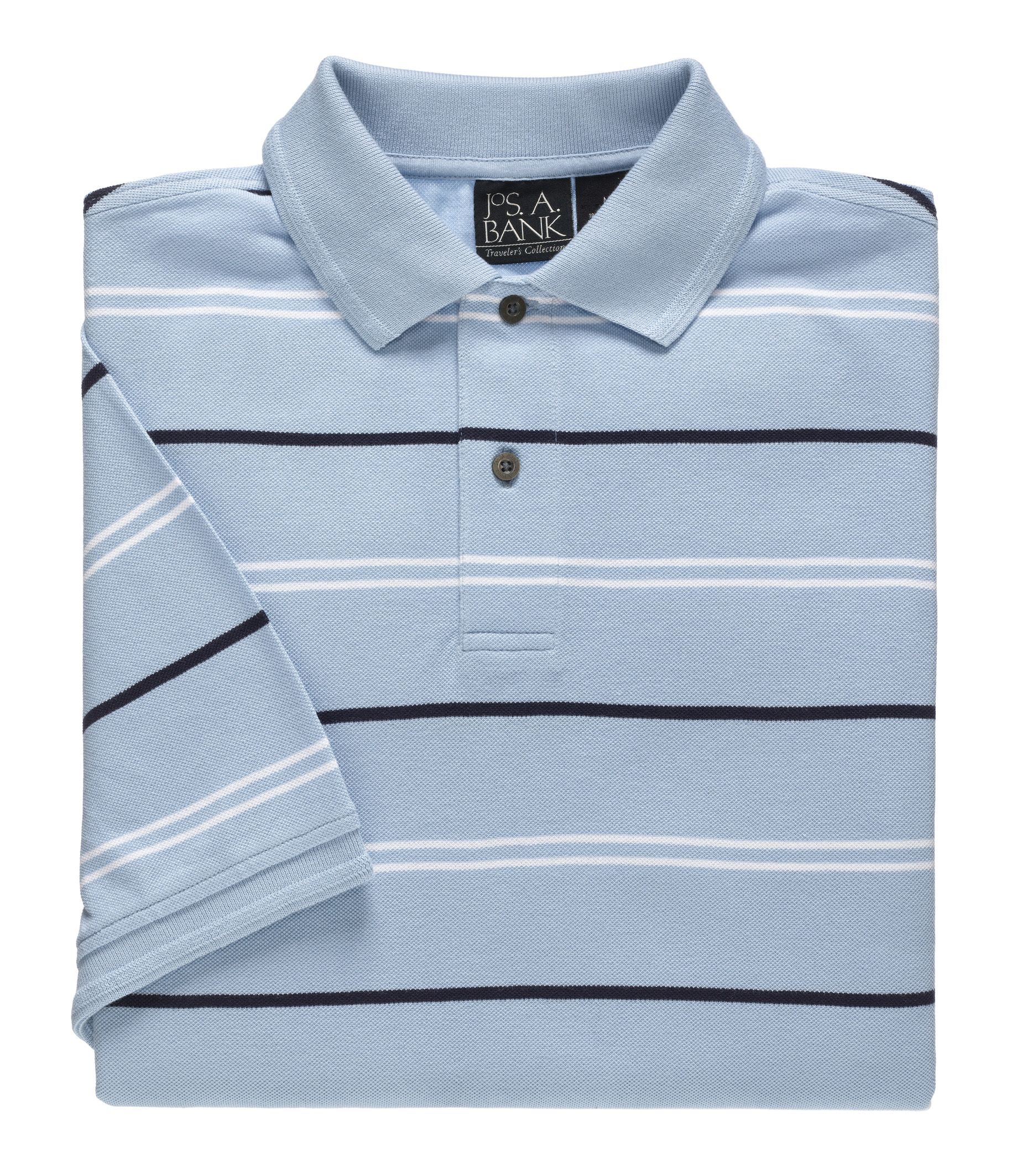 Traveler Stripe Short Sleeve Polo