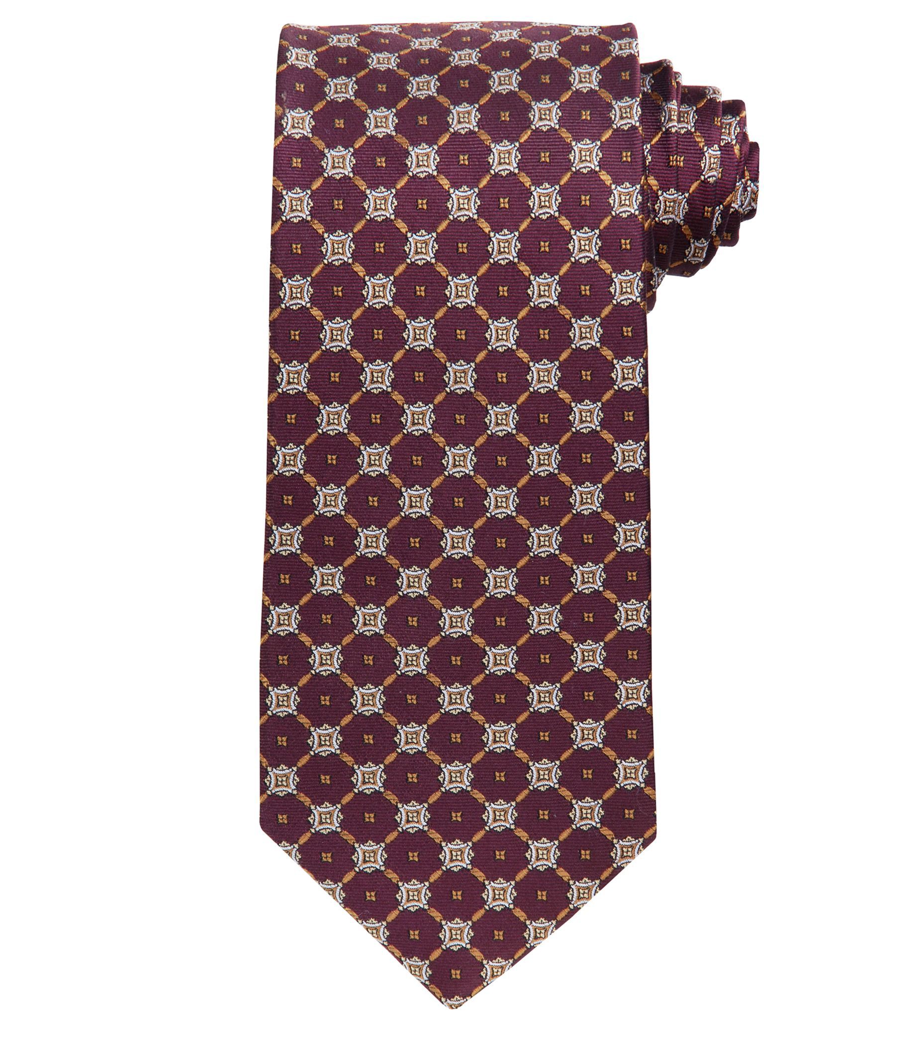 Executive Grid Neat Long Tie | Riffbug