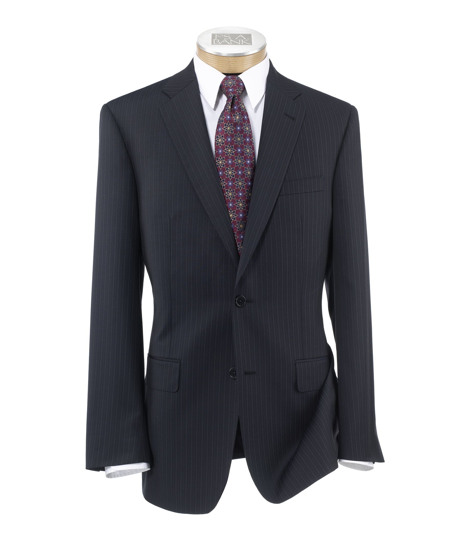 Signature Gold 2-Button Wool Plain Front Tailored Fit Suit