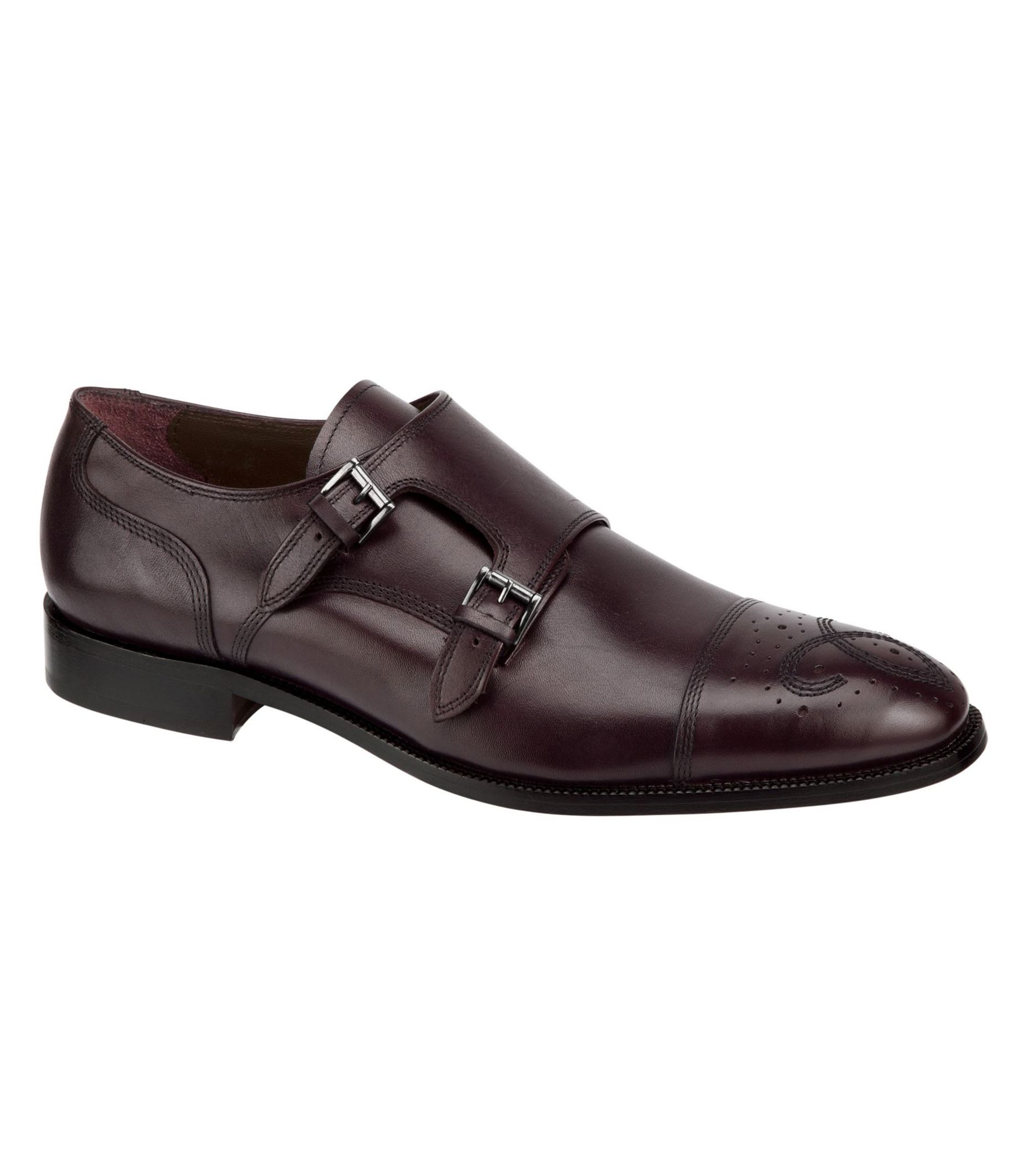 Carlock Double Monk Strap Shoe by Johnston  Murphy