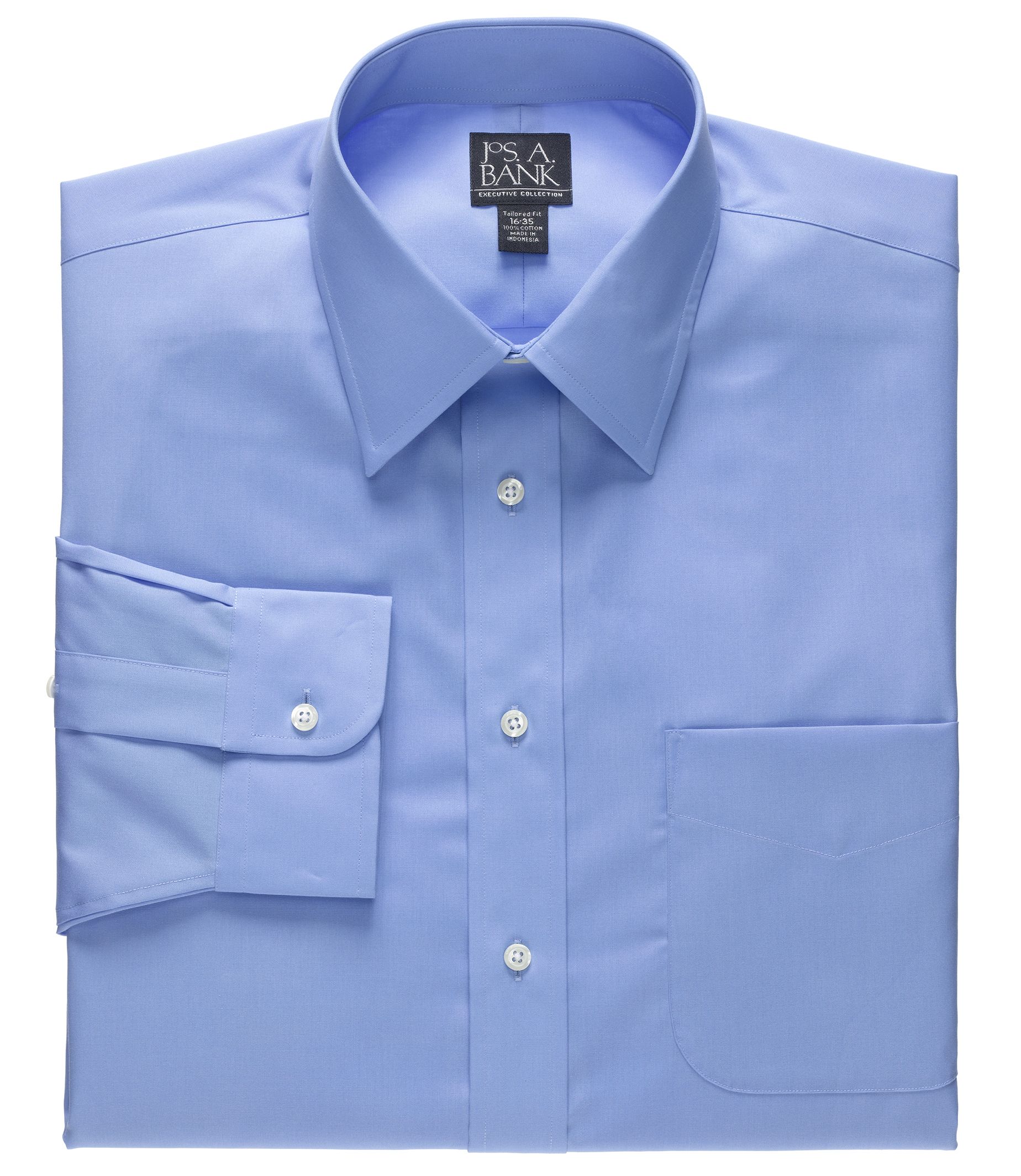 Executive Tailored Fit Spread Collar Dress Shirt