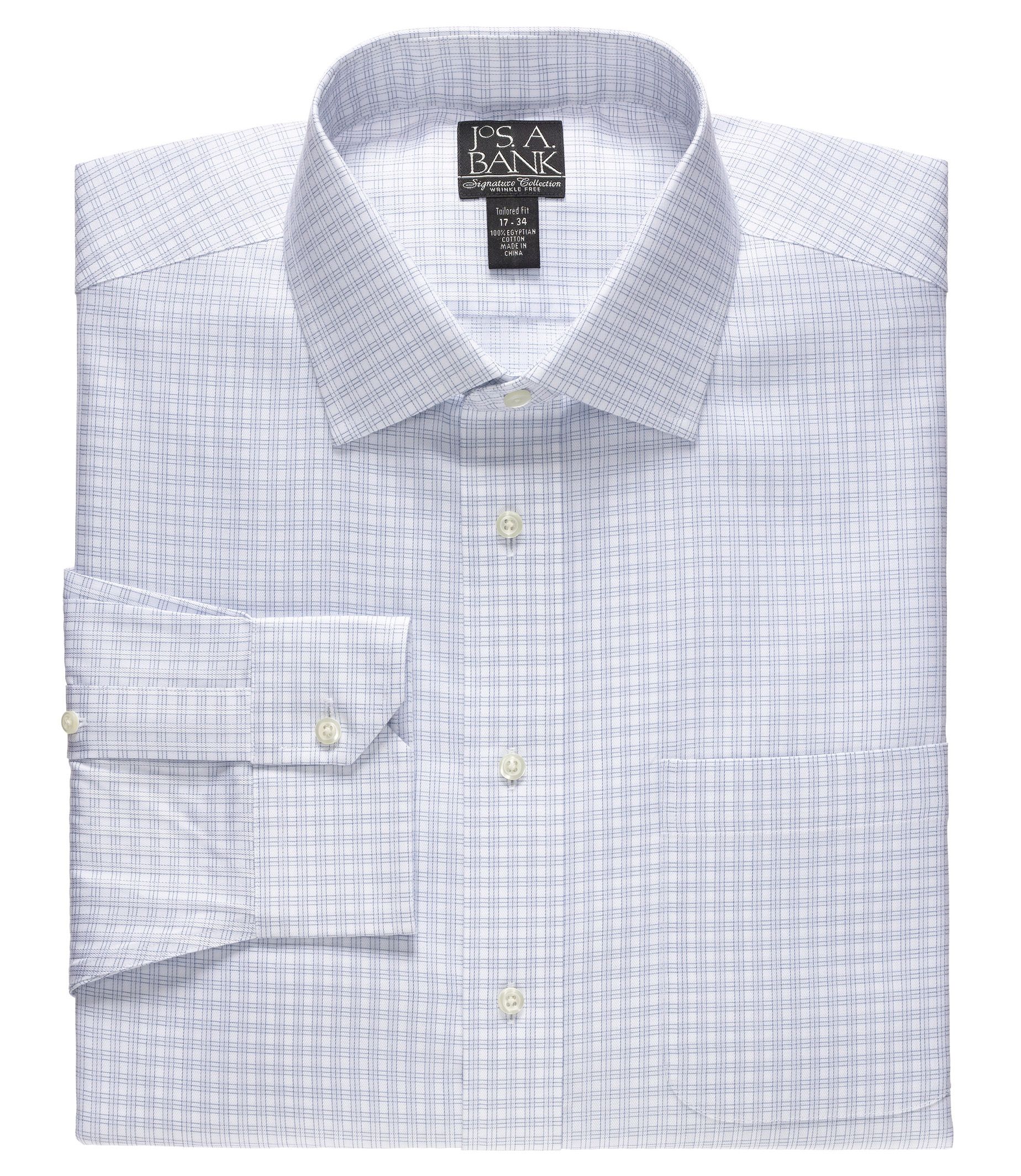 Signature Spread Collar Tailored Fit Dress Shirt