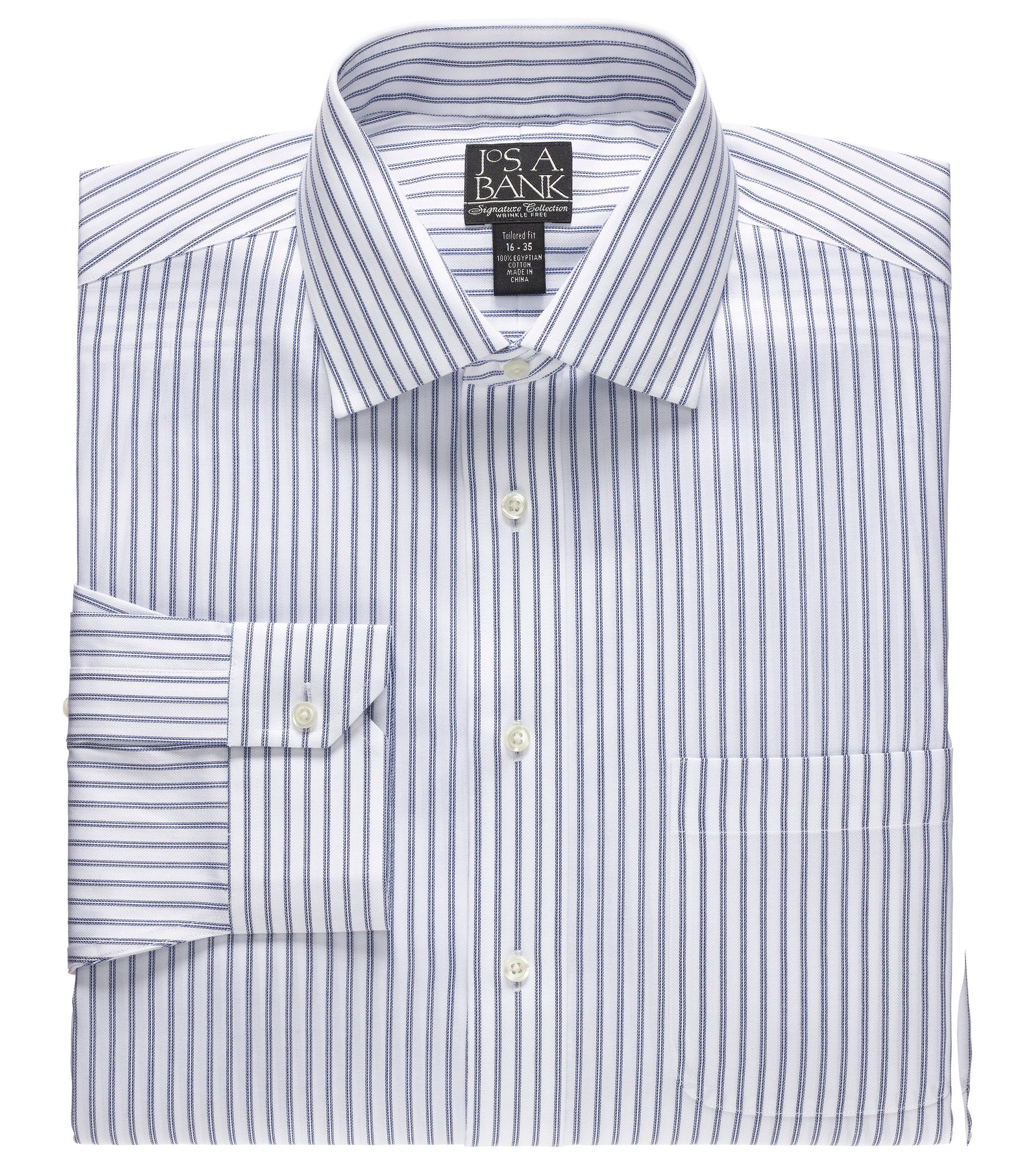 Signature Spread Collar Tailored Fit Dress Shirt