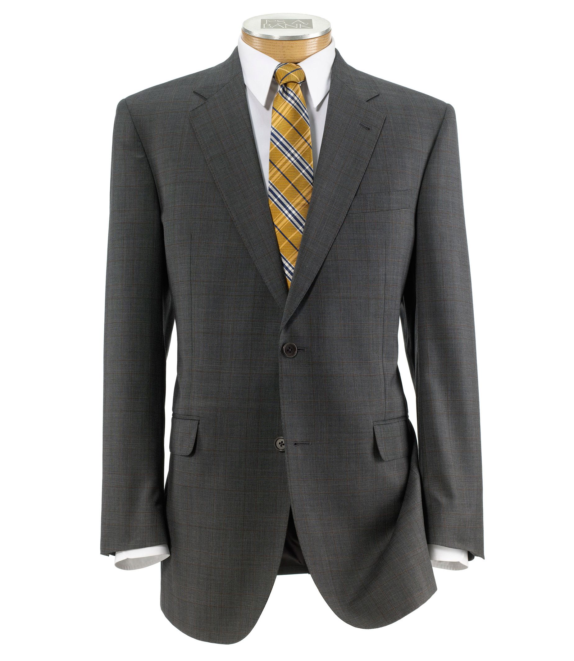 Signature Gold 2-Button Wool Pleated Front Suit
