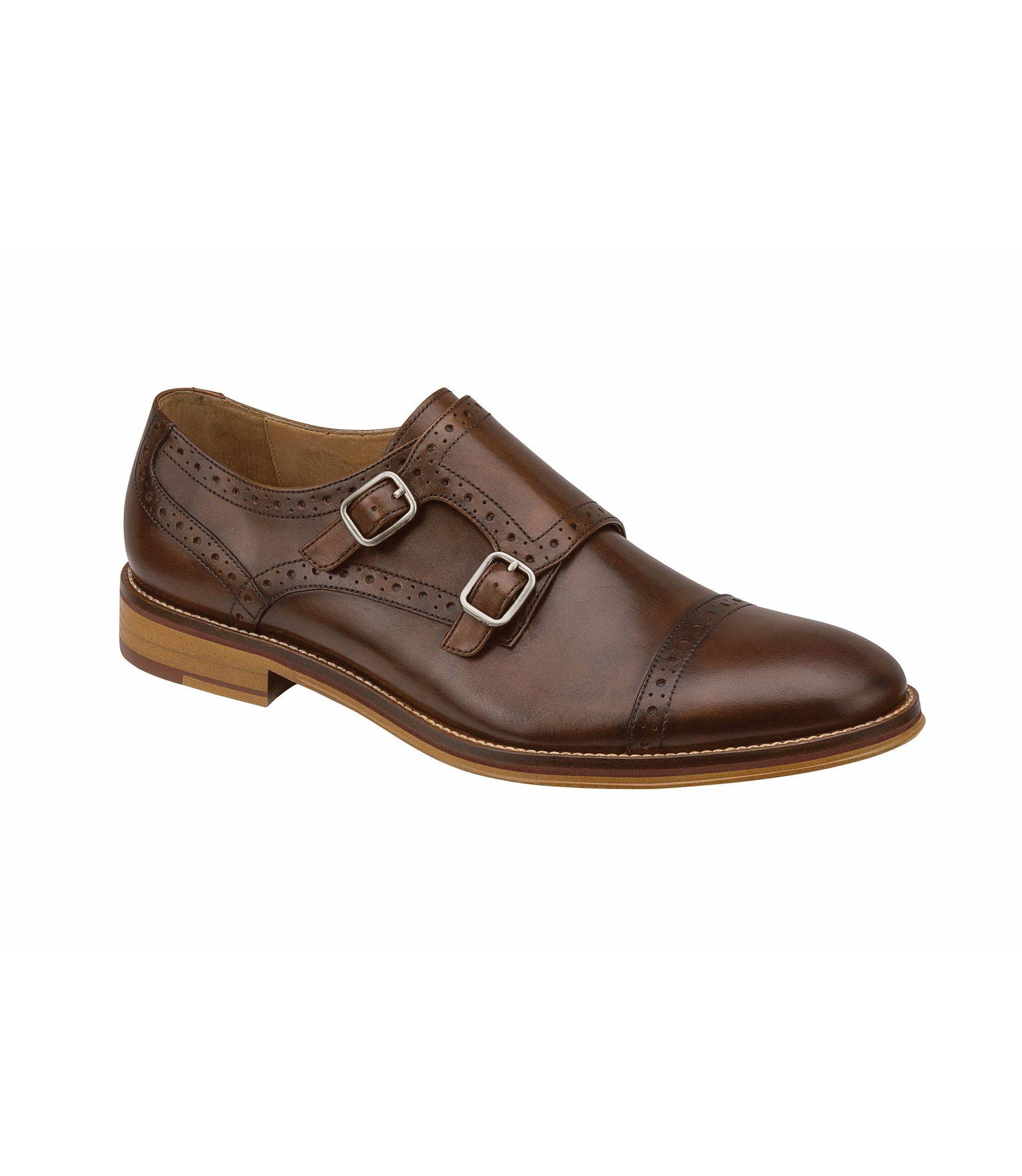 Conrad Double Monk Strap Shoe by Johnston and Murphy