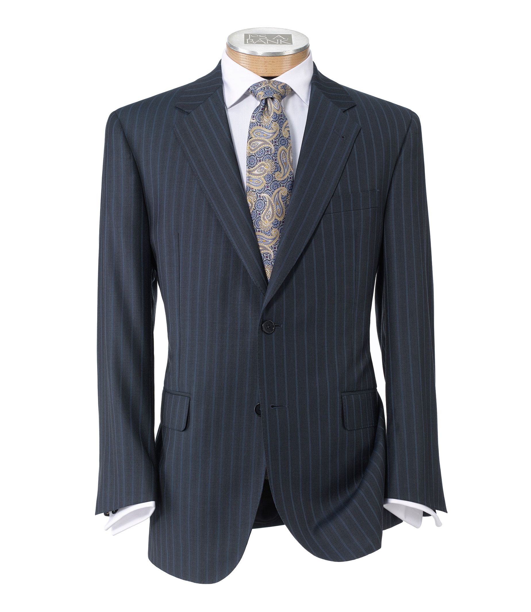 Signature Gold 2-Button Wool Pleated Front Suit