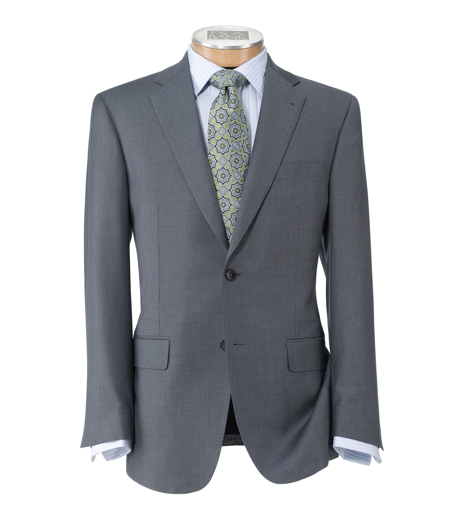 Signature Gold 2-Button Tailored Fit Wool Suit
