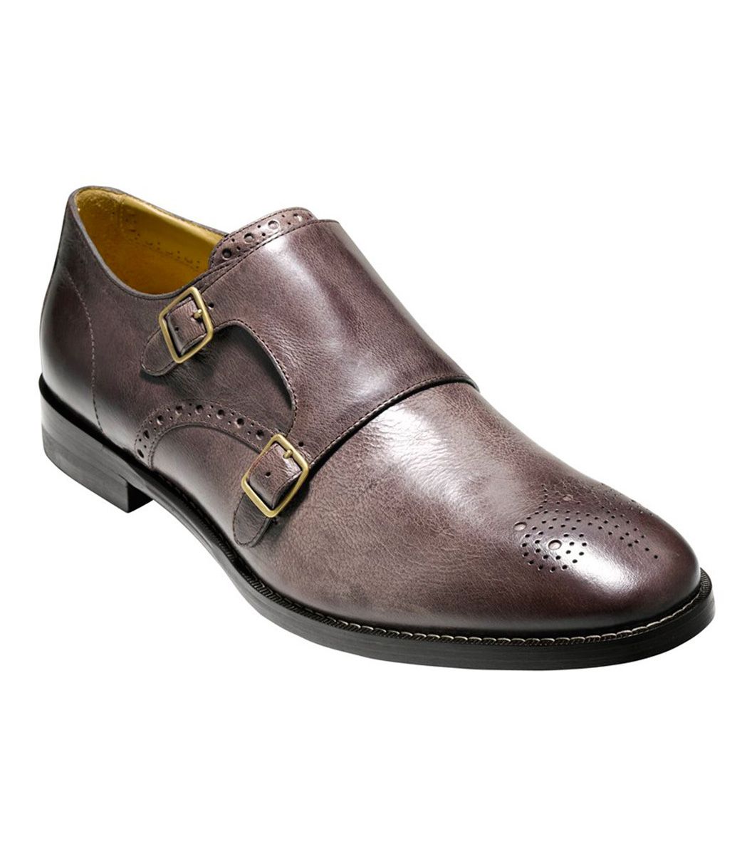 cole haan double monk brown