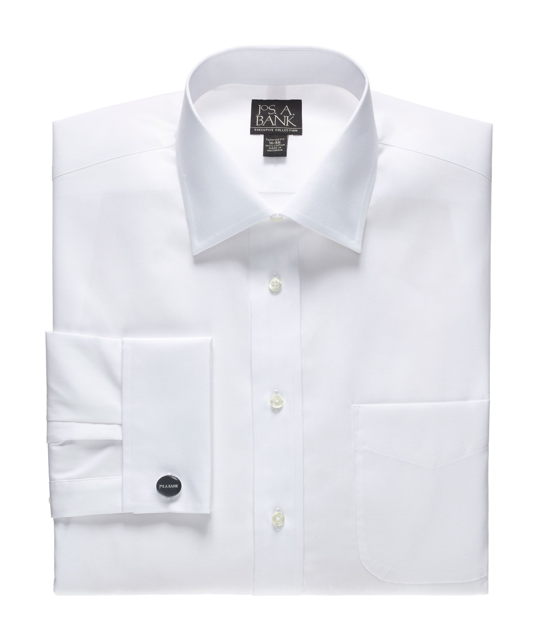 Executive Tailored Fit Spread Collar French Cuff Dress Shirt