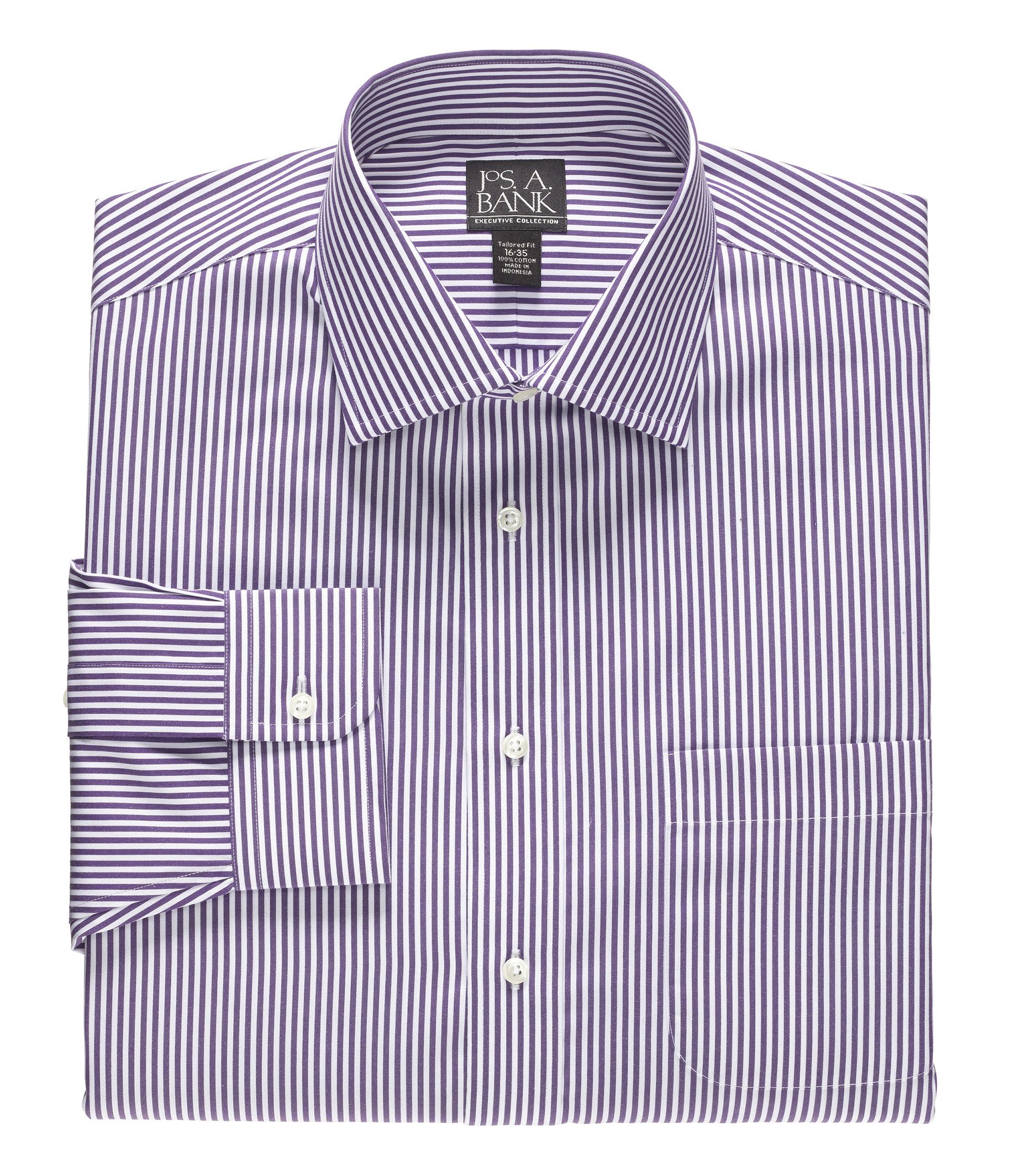 Executive Tailored Fit Spread Collar Dress Shirt
