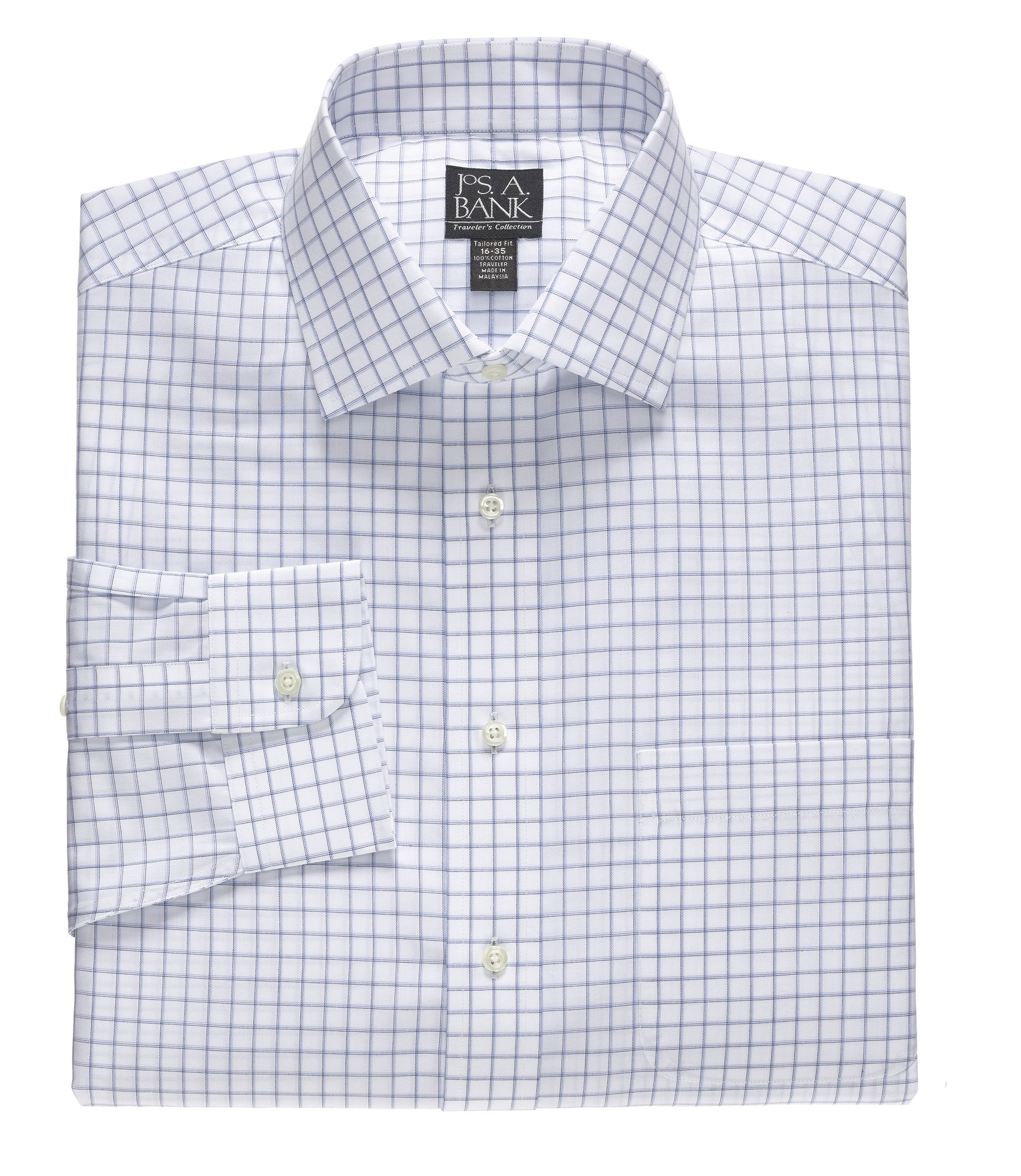 Traveler Tailored Fit, Spread Collar Dress Shirt
