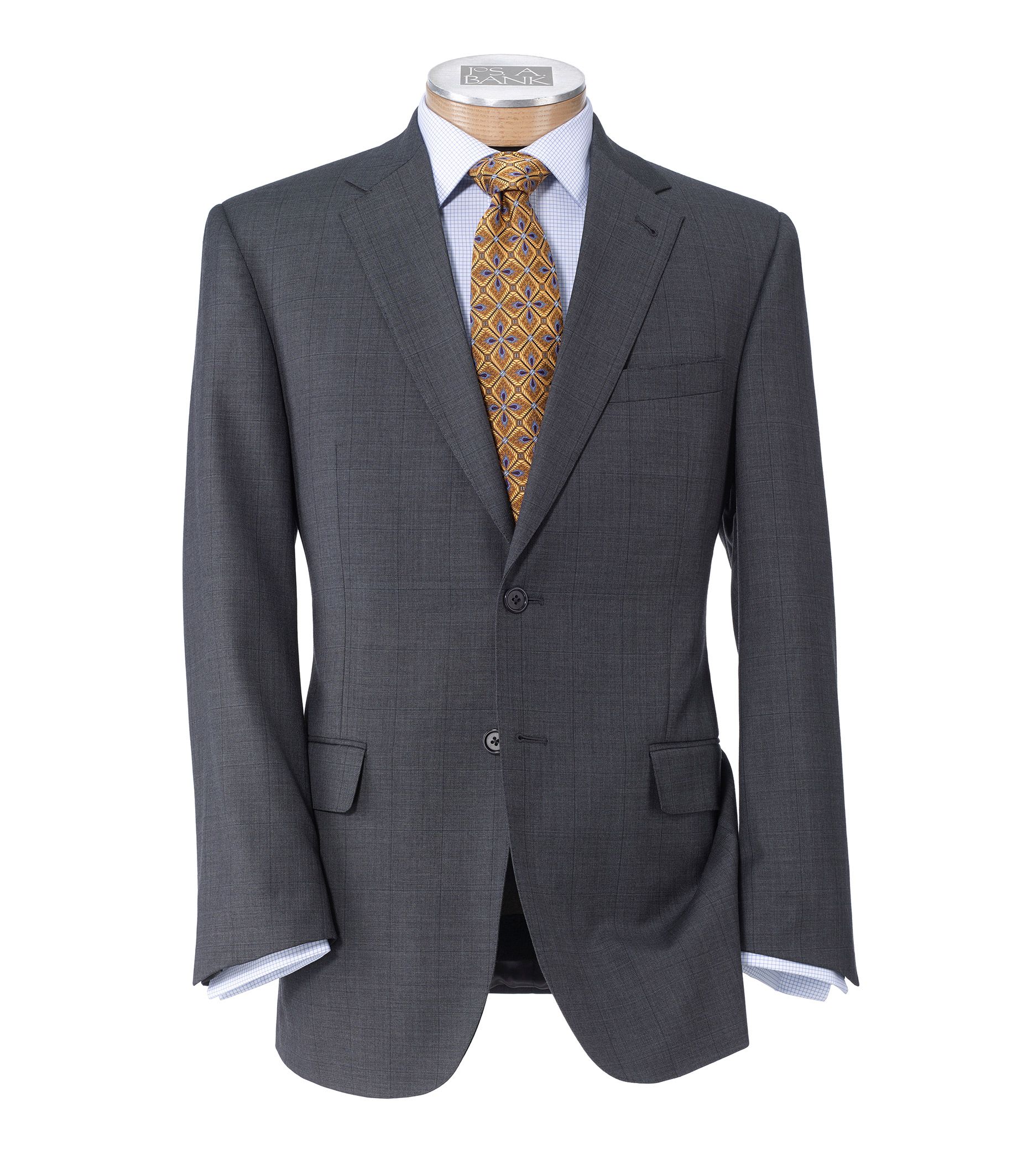 Signature Gold 2-Button Tailored Fit Wool Suit