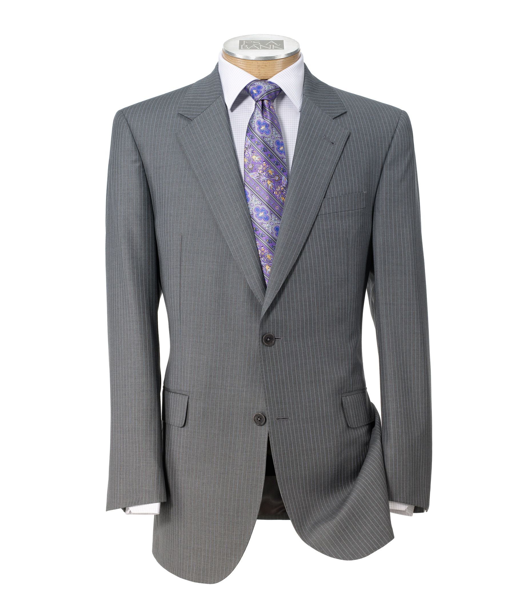 Signature Gold 2-Button Tailored Fit Wool Suit