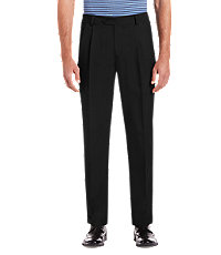 David Leadbetter Traditional Fit Pleated Golf Pants - Big & Tall