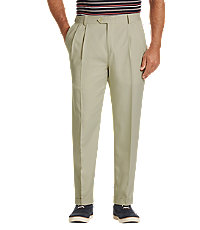 David Leadbetter Traditional Fit Pleated Golf Pants