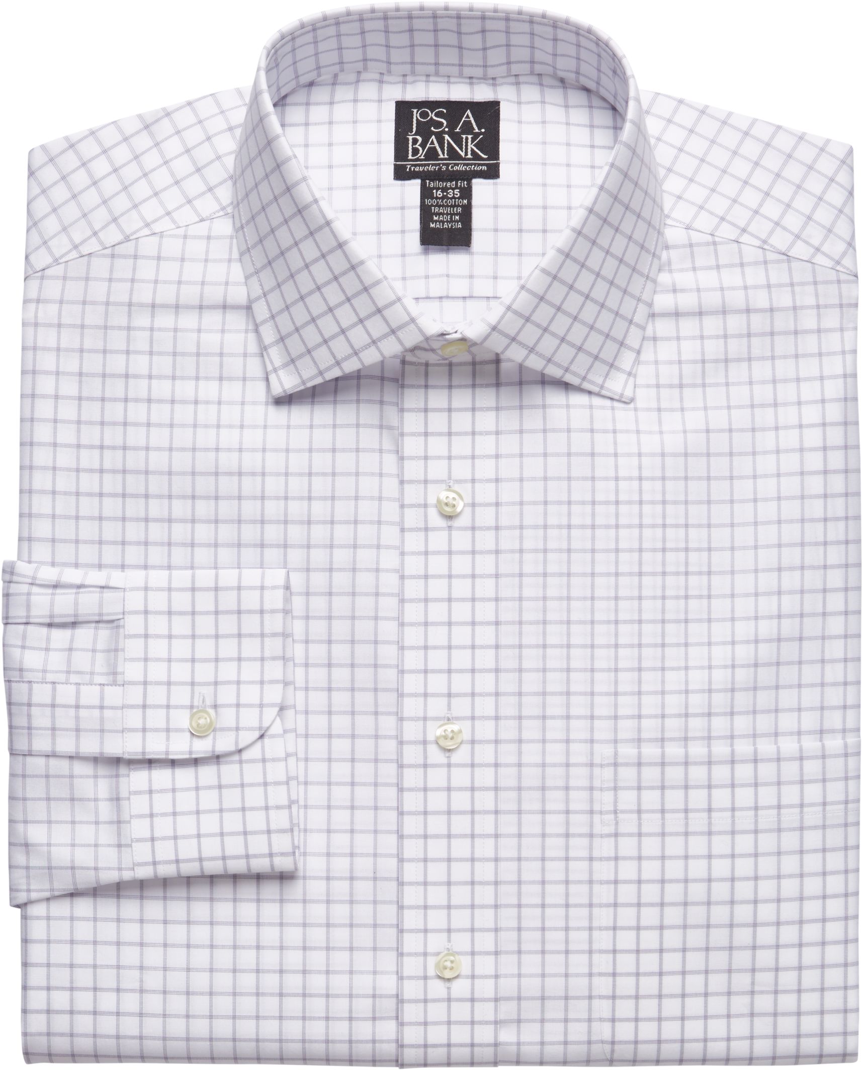 Traveler Tailored Fit Spread Collar Dress Shirt