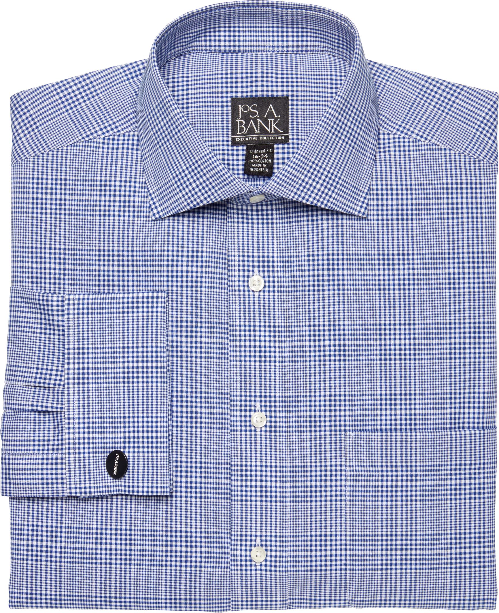 Executive Tailored Fit Spread Collar French Cuff Dress Shirt