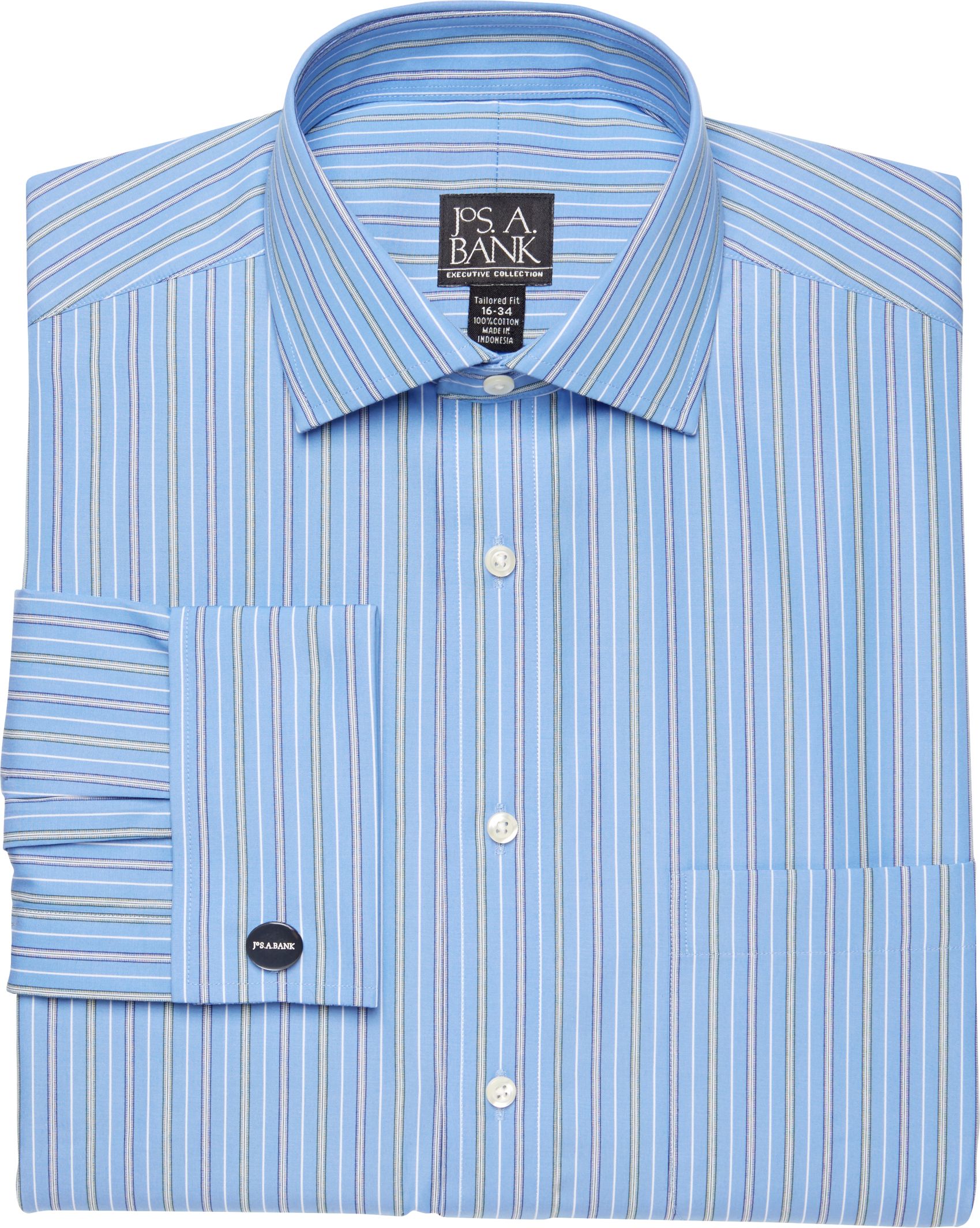 Executive Tailored Fit Spread Collar French Cuff Dress Shirt