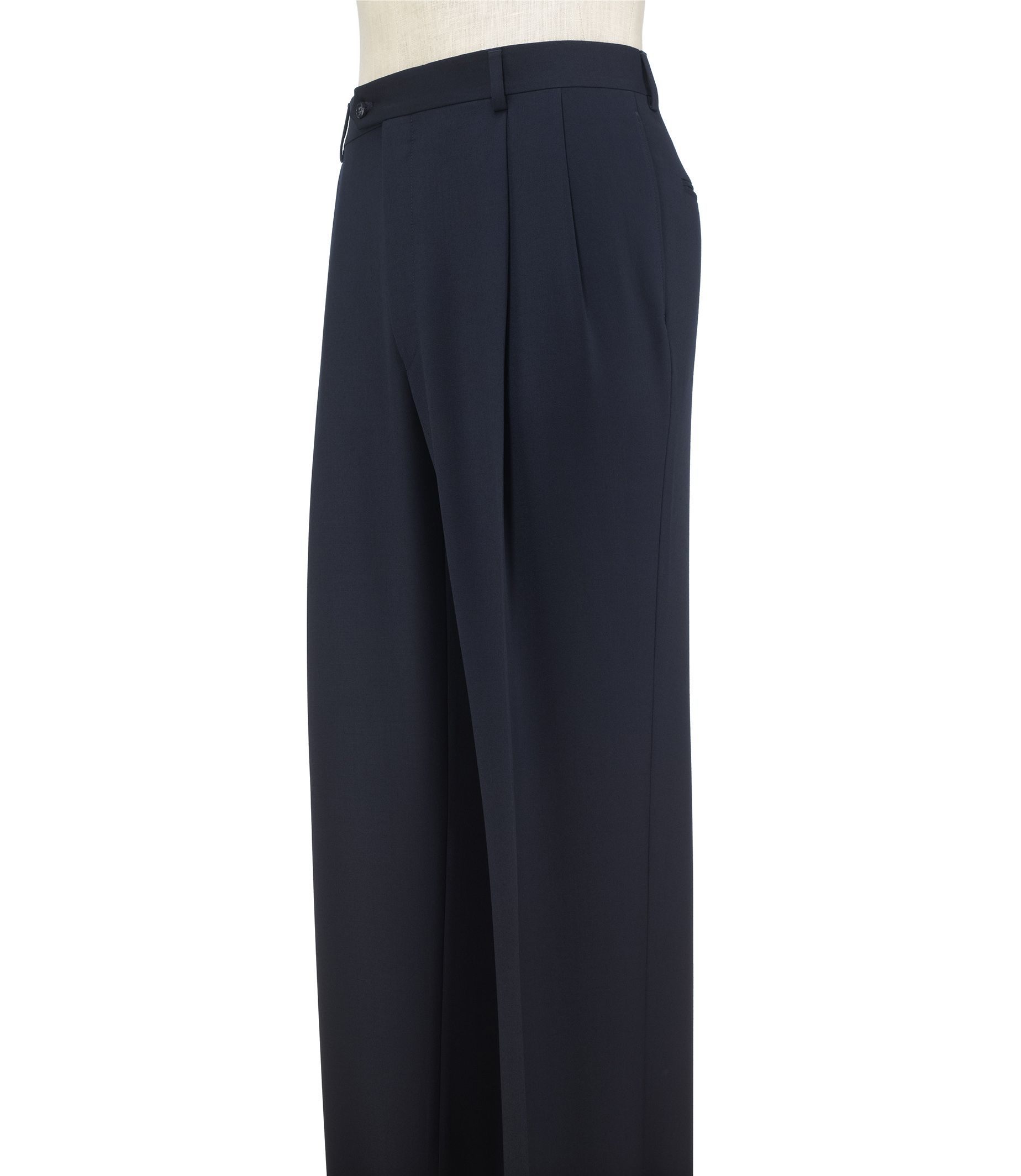 Executive Wool Gabardine Pleated Front Trouser- 2 for $199, 3rd FREE!