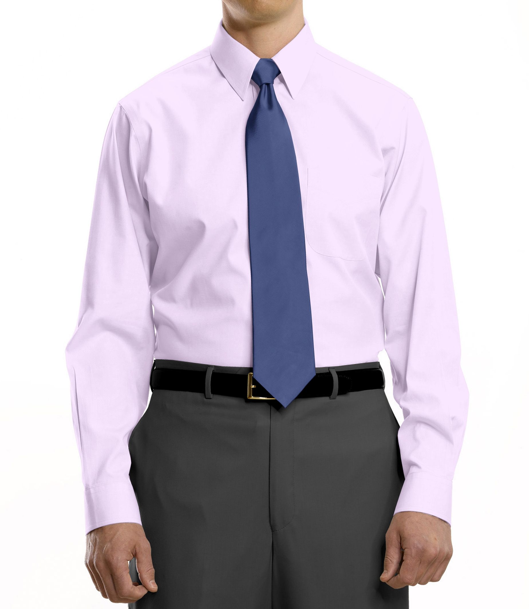 Traveler Pinpoint Solid Point Collar Dress Shirt Big or Tall- 2 for $139.99
