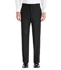 Executive Collection Traditional Fit Flat Front Tuxedo Separate Pants