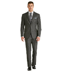 Reserve Collection Slim Fit Plaid Men's Suit