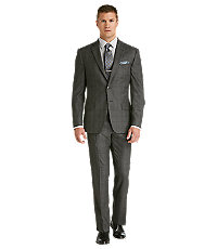 Reserve Collection Slim Fit Plaid Men's Suit - Big & Tall