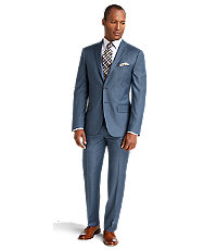 Reserve Collection Slim Fit Sharkskin Men's Suit