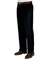 Signature Collection Traditional Fit Pleated Front Dress Pants - Big & Tall