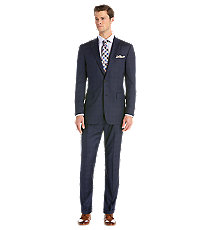 Signature Gold Collection Traditional Fit Windowpane Men's Suit