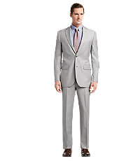 Signature Imperial Blend Collection Tailored Fit Solid Men's Suit