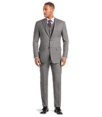1905 Tailored Fit Birdseye Men's Suit - Big & Tall