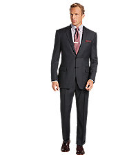 Signature Collection Traditional Fit Windowpane Men's Suit