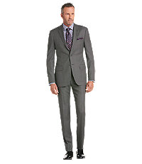 Reserve Collection Slim Fit Microweave Pattern Men's Suit - Big & Tall