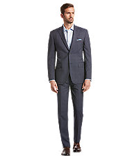Signature Gold Collection Tailored Fit Windowpane Men's Suit
