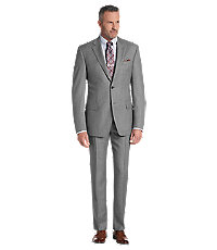 Signature Gold Collection Traditional Fit Tic Men's Suit - Big & Tall
