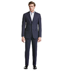 Traveler Collection Tailored Fit Mini Check Men's Suit